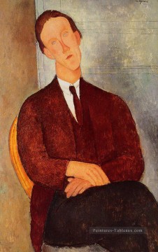 Morgan Tableau - portrait de morgan russell 1918 Amedeo Modigliani